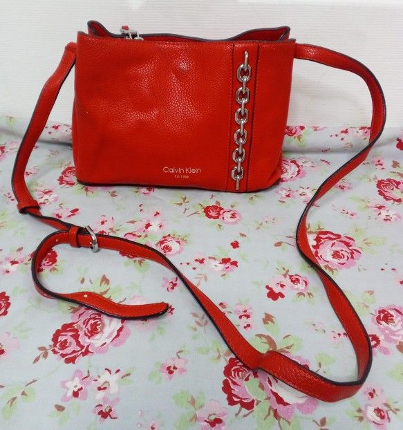 Orange crossbody bag