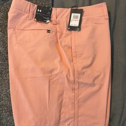 Under Armour Men’s 40” Coral golf shorts (new with tags)