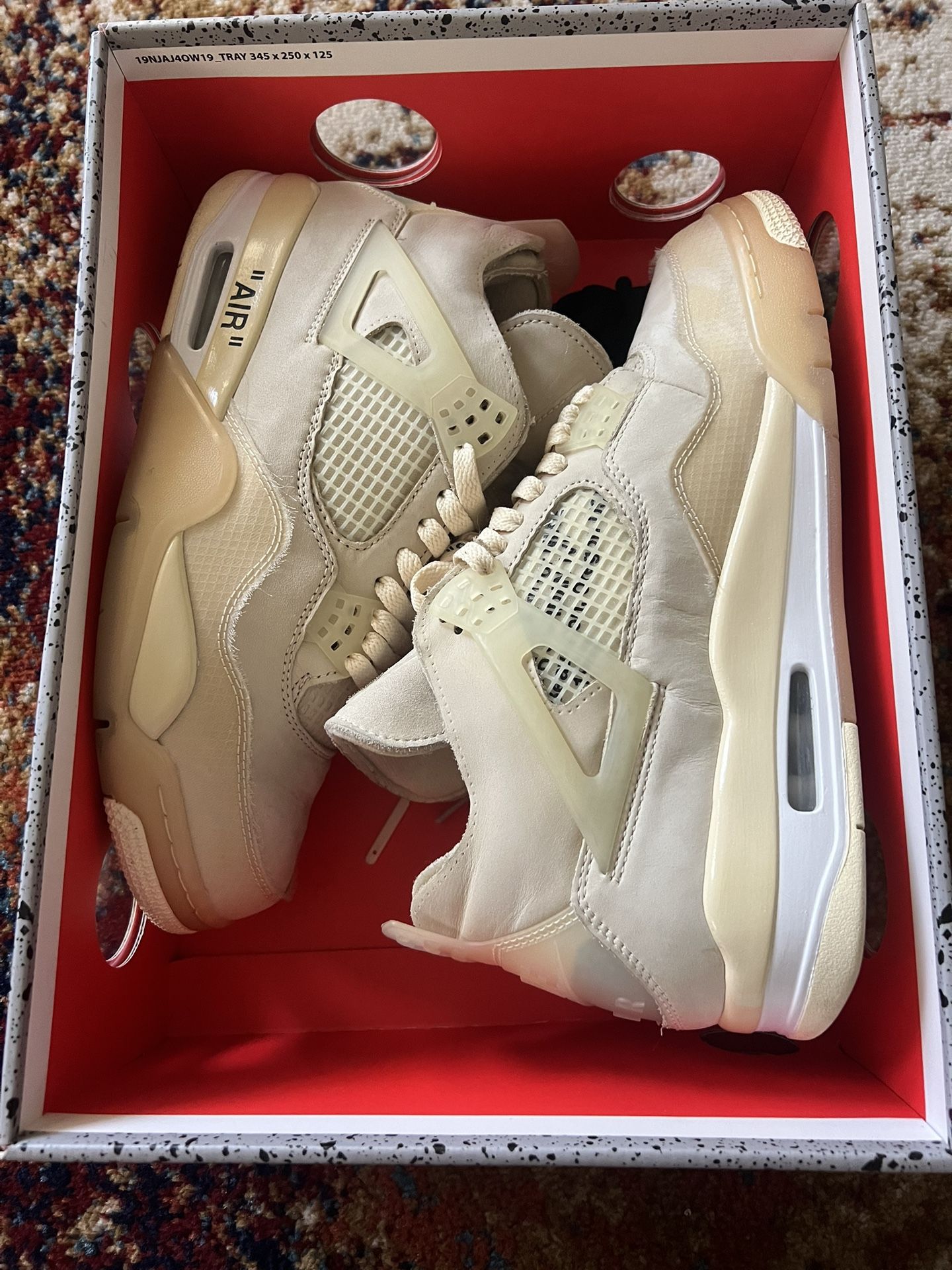 Jordan Retro 4 Offwhite Sail