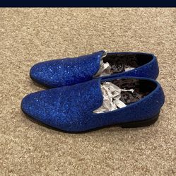 Royal Blue Sparkle Dress Shoes