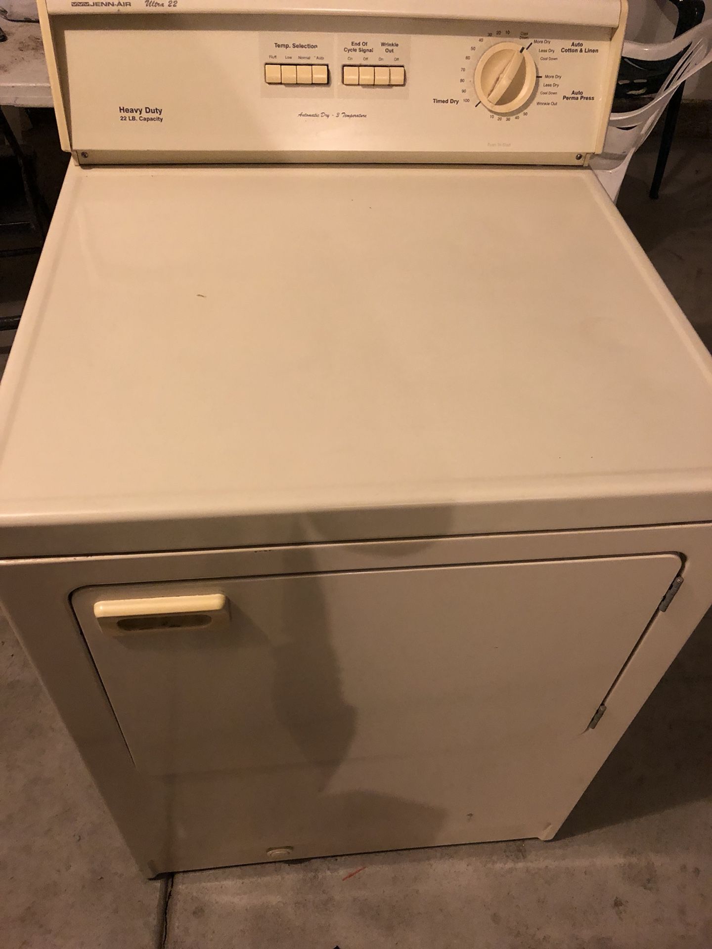 Heavy duty Jenn-air dryer