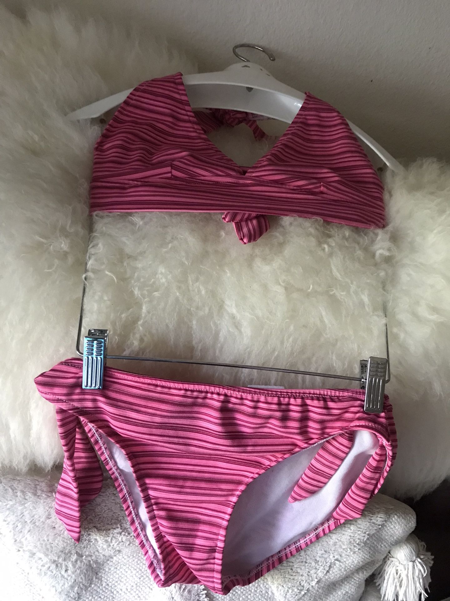 Mystic  Bay Brand Pink And Red Bikini Sz S 