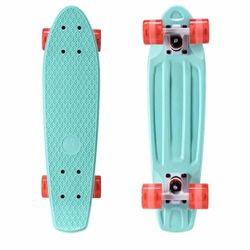NEW Mini Cruiser Skateboard for Kids, Beginners, and Adults - Lightweight and Portable 22 Inch Skateoard for Easy Riding - Supports Up to 300 lbs
