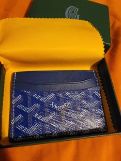 Blue Goyard saint sulpice card holder