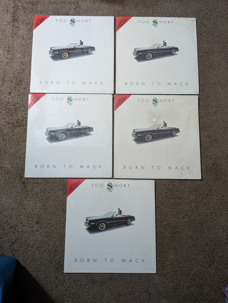 Lot of 5 SEALED Too Short Born To Mack Vinyl LP OG US 1987 Press Oakland Hip-Hop