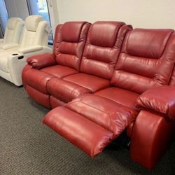 Vacherie Salsa Recliner Couch Financing Available