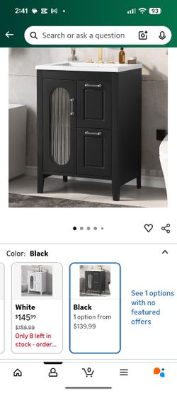 Harper & Bright Designs 24" Bathroom Vanity with Sink