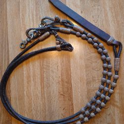 Vintage Braided Leather Romel Reins