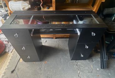 Glass top Vanity