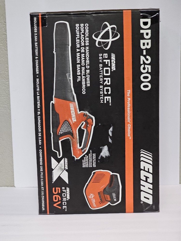 Echo eFORCE 56V 151 MPH 526 CFM Cordless Battery Powered Handheld Leaf Blower with 2.5Ah Battery and Charger
Brand New Tool Cash Or Zelle