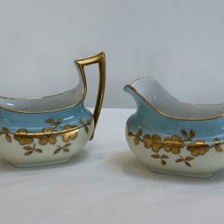 Antique Favorite Bavaria Porcelain Sugar & Creamer