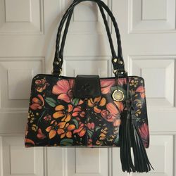 Patricia Nash Leather"Tropical Escape" Handbag