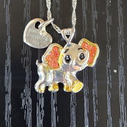 Never Forget I Love You Elephant Necklace 