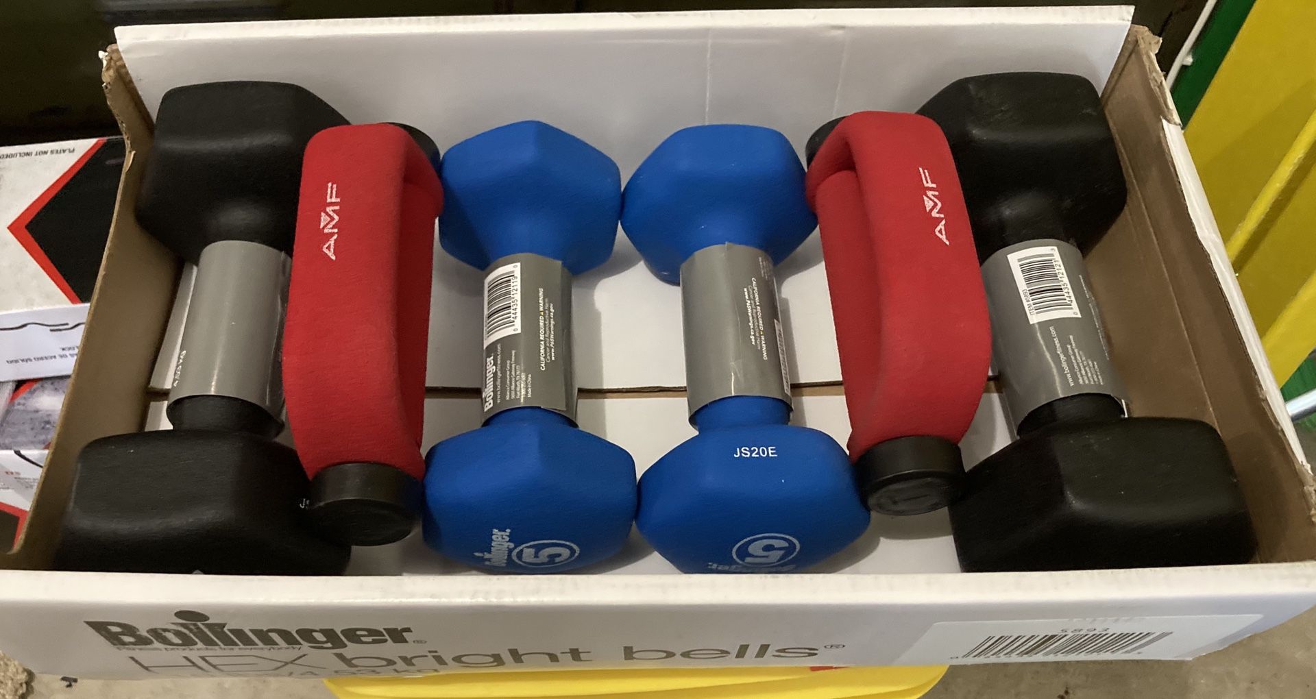 Brand new 1,5,10LB DUMBBELL SET $60 FIRM