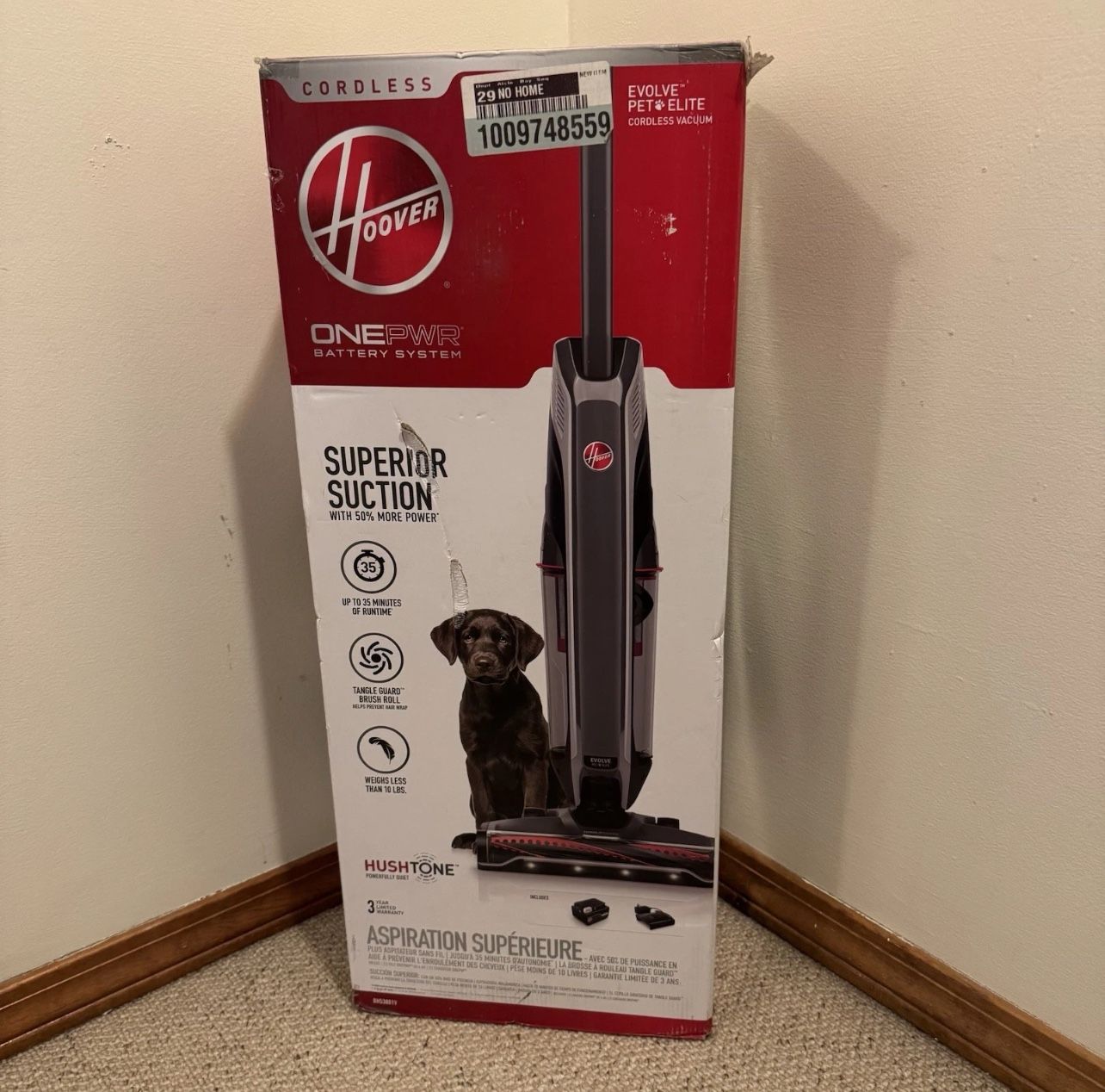 Hoover ONEPWR Evolve Pet Elite Cordless Upright Vacuum Cleaner New Sealed Box