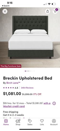 QUEEN BED - BLACK BRAND NEW IN BOX Brand New 350