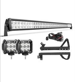 52" Inch led light bar for jeep wrangler jk 07-18