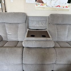 Ashley Sofa and Loveseat Set – Great Condition – Neutral Color