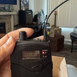 Sennheiser EW 300 IEM G3 bodypack receiver (used for in-ear monitor systems by musicians, churches, and live sound).