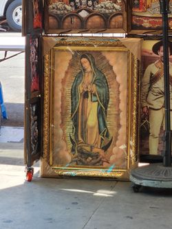Virgen De Guadalupe CUADRO 28"×40" Marco Dorado Nuevo Brand NEW
