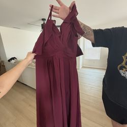 Formal Maroon Dress