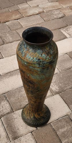 Metal Vase 19"h
