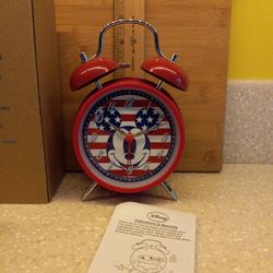 Disney Mickey Mouse Americana Twin Bell Alarm Clock