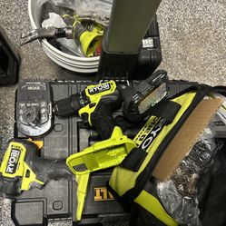 RYOBI Impact And Drill. Two Batteries