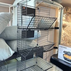 Metal pantry shelving