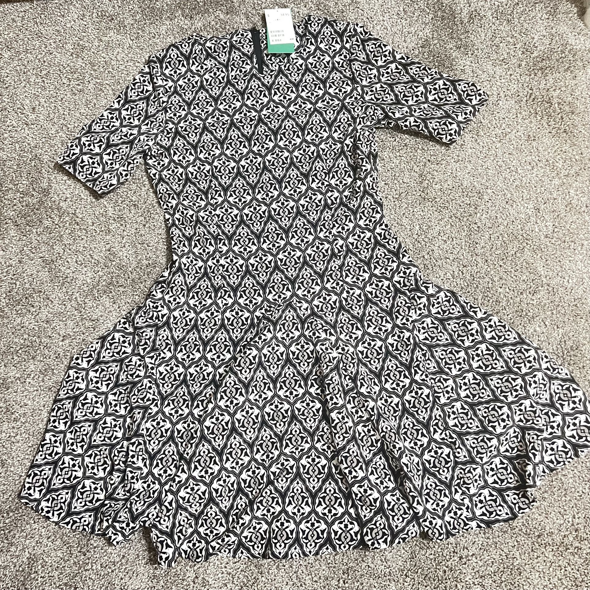 H&M Conscious Collection Black & White Dress