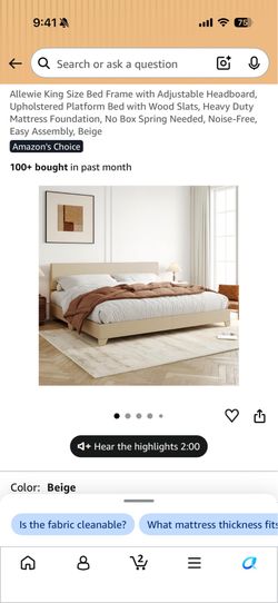 King bed frame