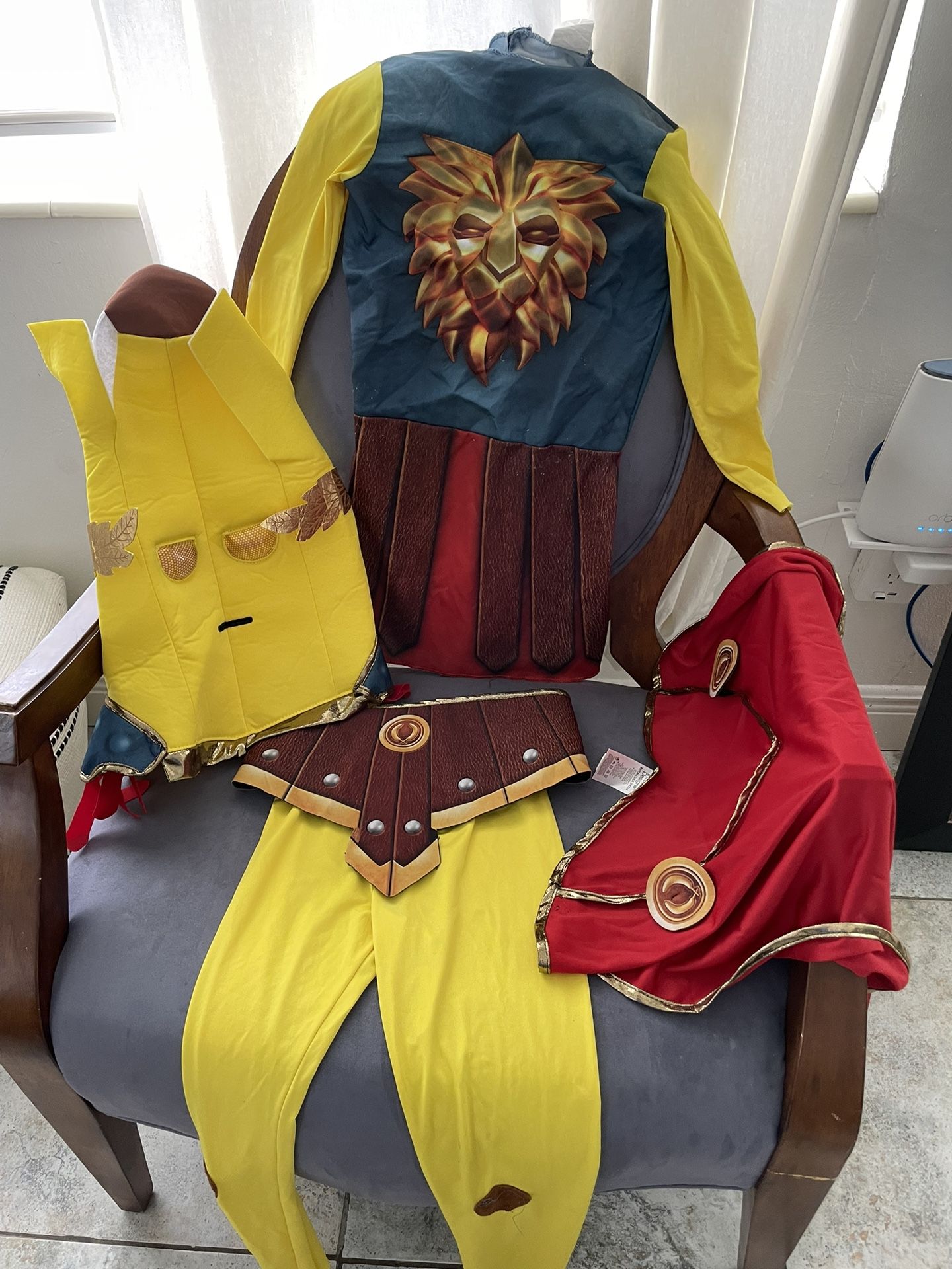 Fortnite Peely Costume Kids Age 5-9 Youth Medium