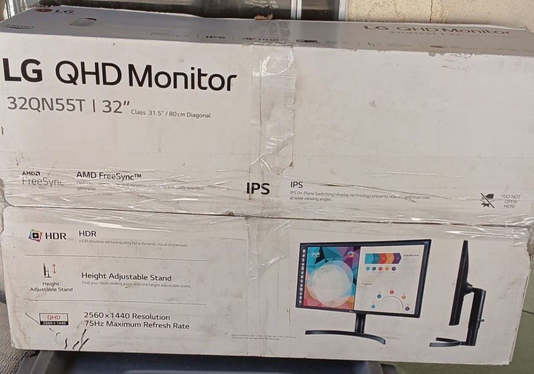 LG 32" MONITOR QHD IPS 32QN55T