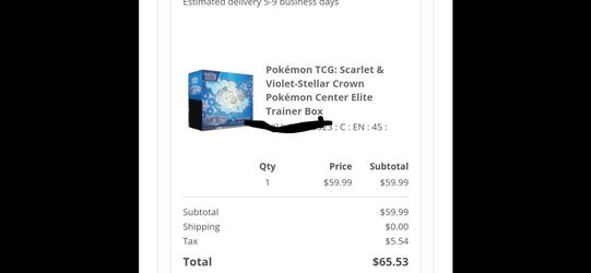 Stellar Crown Pokemon Center Etb