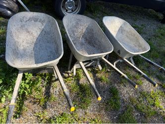 6 cu. ft. PRO Heavy-Duty Steel Tub Wheelbarrow, Steel Braces and Handles, Easy Pivot/Dump Design, 16 in. Pneumatic Wheel