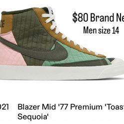Blazer Mid '77 Premium 'Toasty - Sequoia' 14's 