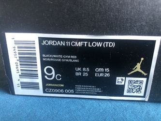 Boys Jordan Shoes Size 9c