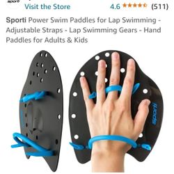 New In Package. SWIM PADDLES SIZE L. IF YOU LOVE TO SWIM & DO LAPS?  THIS IS FOR YOU.  SEE PHOTOS.  CASH PICKUP ONLY 