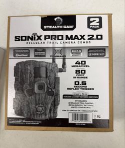 STEALTH CAM® 2PACK SONIX PRO MAX 2.0 CELLULAR TRAIL CAMERA COMBO
