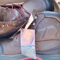 Mens Work Boots Red Wins" Steel Toe Size 11