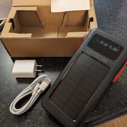 Solar battery charging bank