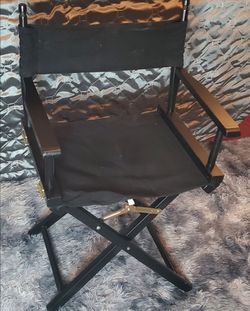 Black Folding Director's Chair