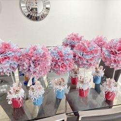 Gender Reveal Centerpieces