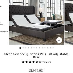 Barely Used Automatic Cal King Bed Frame