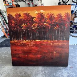 Painting - Forest 40” x 40”