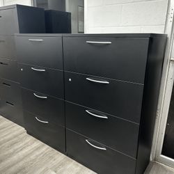 OFFICE/HOME FILE CABINET 4 DRAWERS LATERAL METAL FILE 