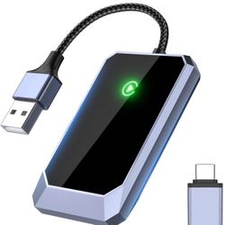 Wireless Carplay Adapter, Converts Wired to Wireless carplay Adapter for iPhone, Wireless Control Plug & Play Carplay for Cars from 2017 & for Apple i