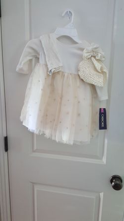 Brand New girls dress, hat, and tights