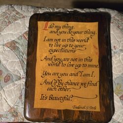 Frederick S Perls Quote "I Do My Thing"