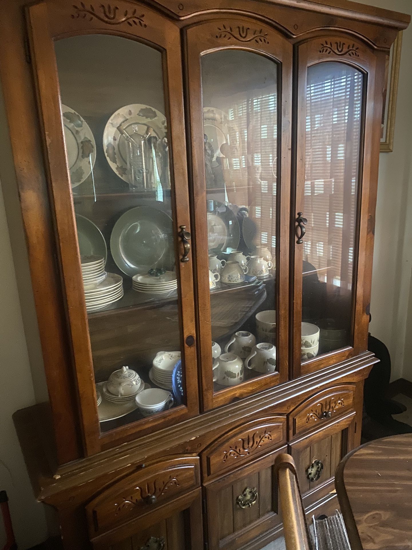 2 Piece China Cabinet-lightly Used